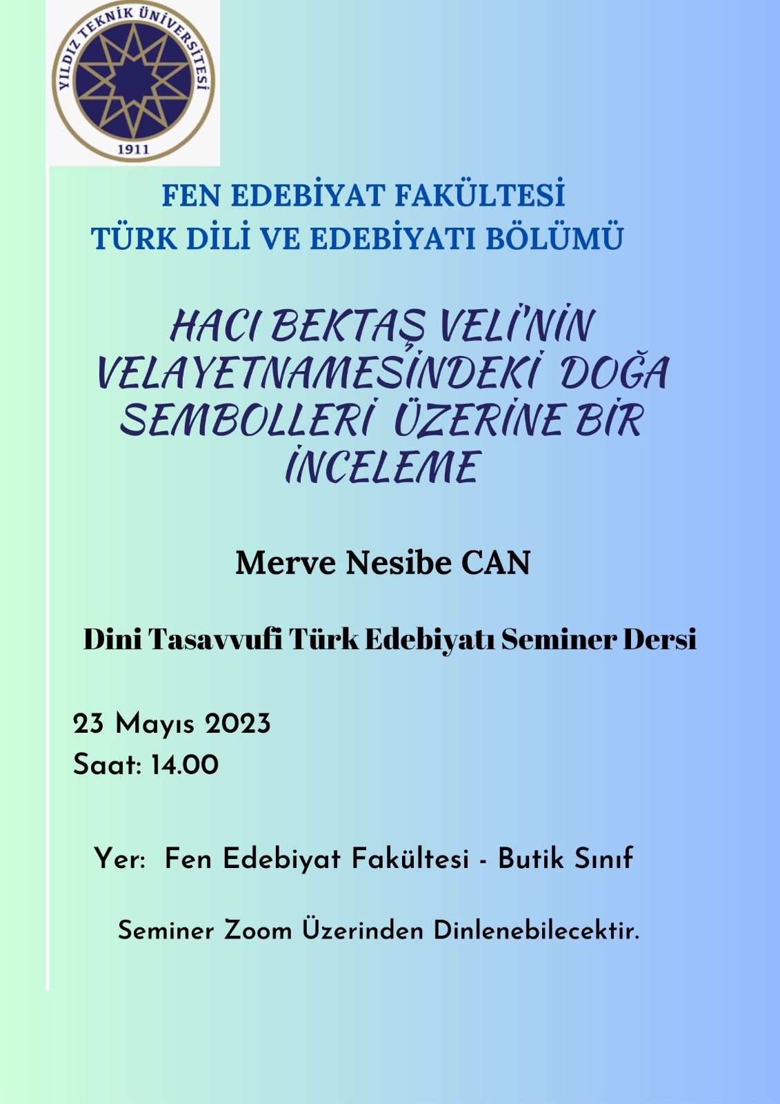 Seminer Afişi